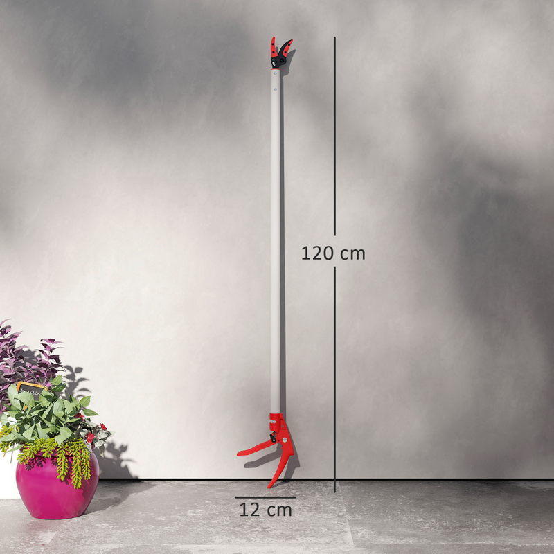 Outsunny 120 cm Tree Pruner Long Reach, Lightweight & Strong