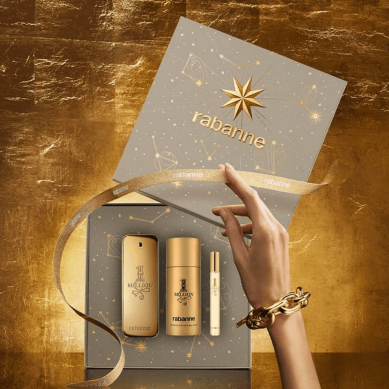Paco Rabanne 1 Million Gift Set (Eau De Toilette Spray 100ml  Deodorant Spray 150ml  Eau De Toilette Spray 10ml)