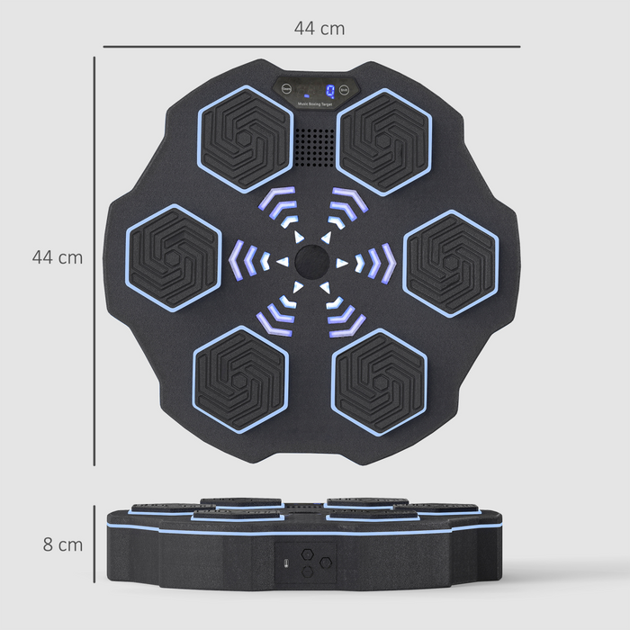 SPORTNOW Music Boxing Machine with Bluetooth Connection and LED Light