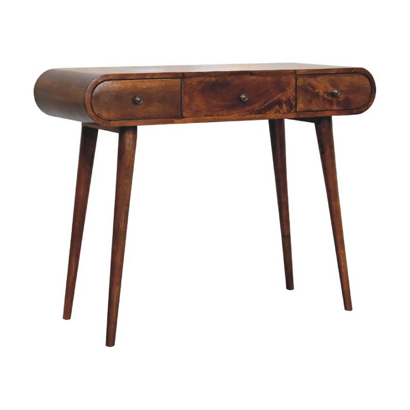 Artisan Furniture Solid Wood Chestnut Mirror Dressing Table