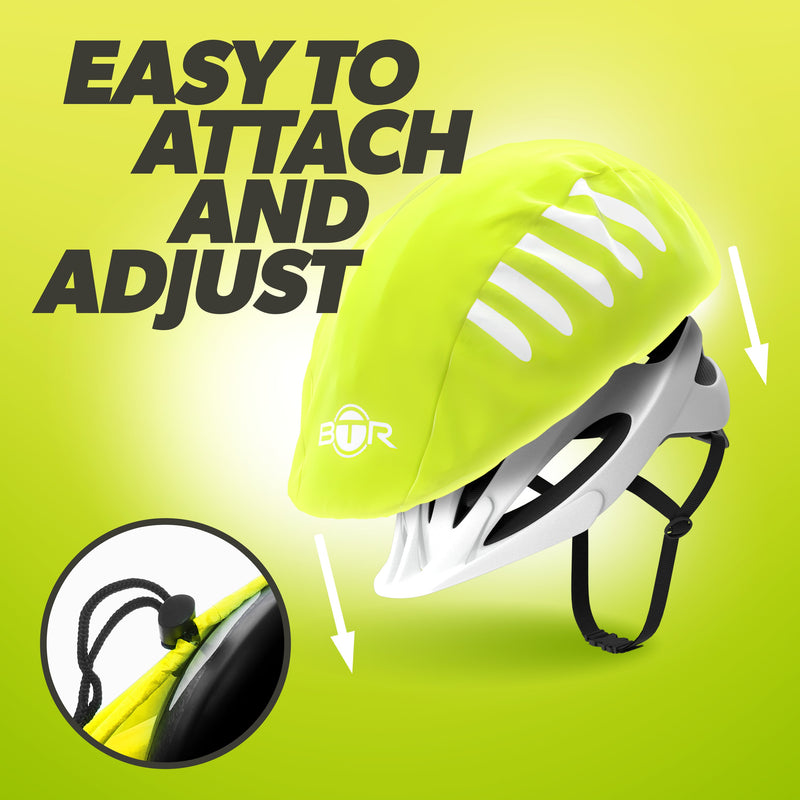 BTR Waterproof Hi Vis Cycling Helmet Cover