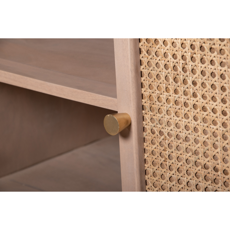 Valencia Cane & Mango Wood 4 Doors Sideboard