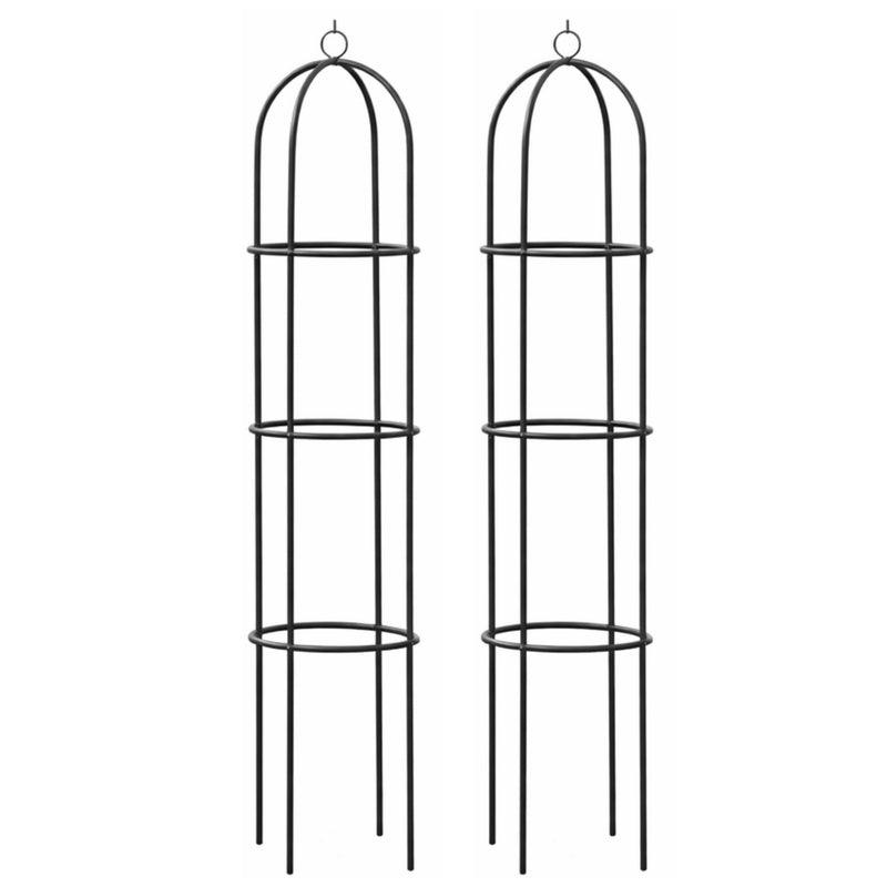2pc Metal Garden Obelisks for Plant Support