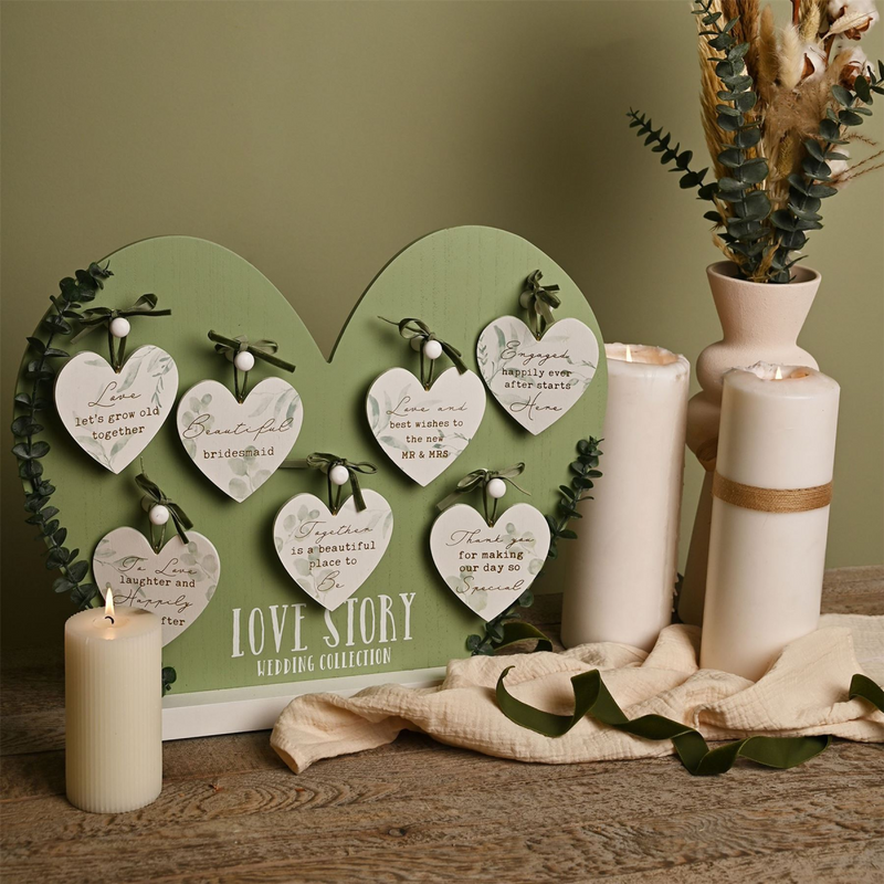 Love Story Hearts on Stand - 42 Hearts + Stand