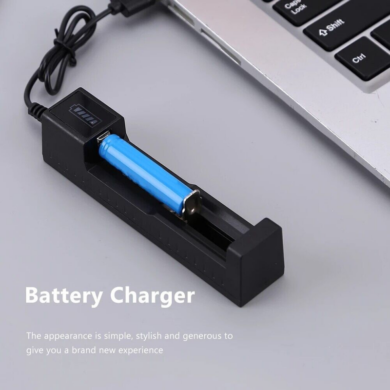 4pcs 3000mAh 18650 Rechargeable Batteries+2x USB Battery Charger Set For Fashlight headlamp
