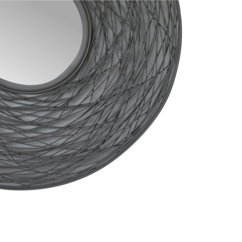 Artisan Furniture Wall Decor - Round Nested Mirror, Grey