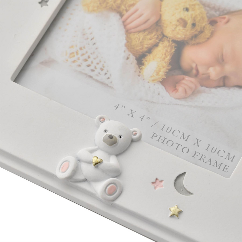 Bambino Resin Baby Girl 4" x 4" Photo Frame