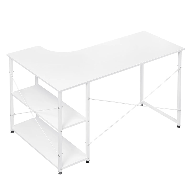 1PC Computer Table L-Shaped Office Desk  PC Laptop Table Workstation Study Writing Desk Dining Gaming Table