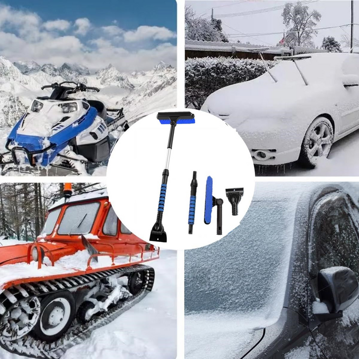 Detachable Car Snow Shovel Ice Scraper Extendable Dust Removal Cleaning Brush