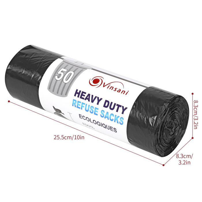 VINSANI 50pcs 100L HEAVY DUTY BIN BAGS 1010422
