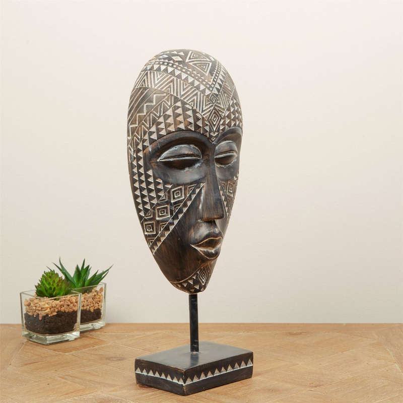 Tribal Mask with Stand 32.5cm