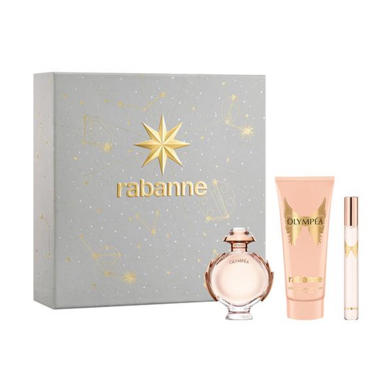 Paco Rabanne Olympea Gift Set (Eau De Parfum Spray 80ml  Body Lotion 100ml  Eau De Parfum Spray 10ml)