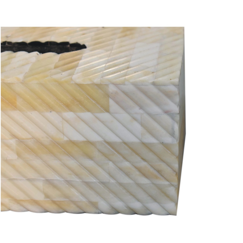 Artisan Furniture Wooden Bone Inlay Tissue Box