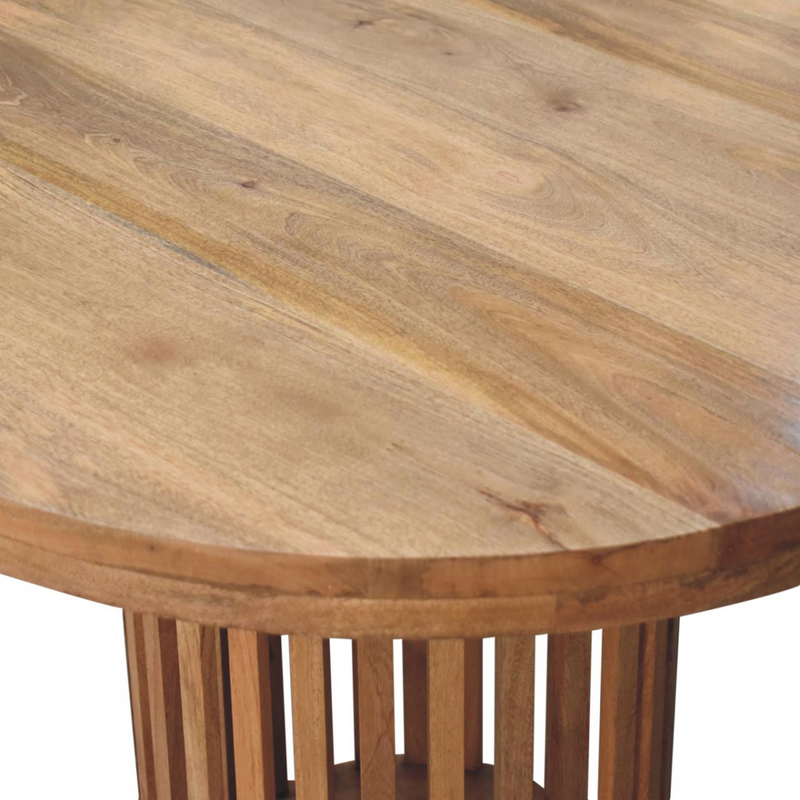 Artisan Furniture Solid Wood Ariella Round Dining Table, Beige