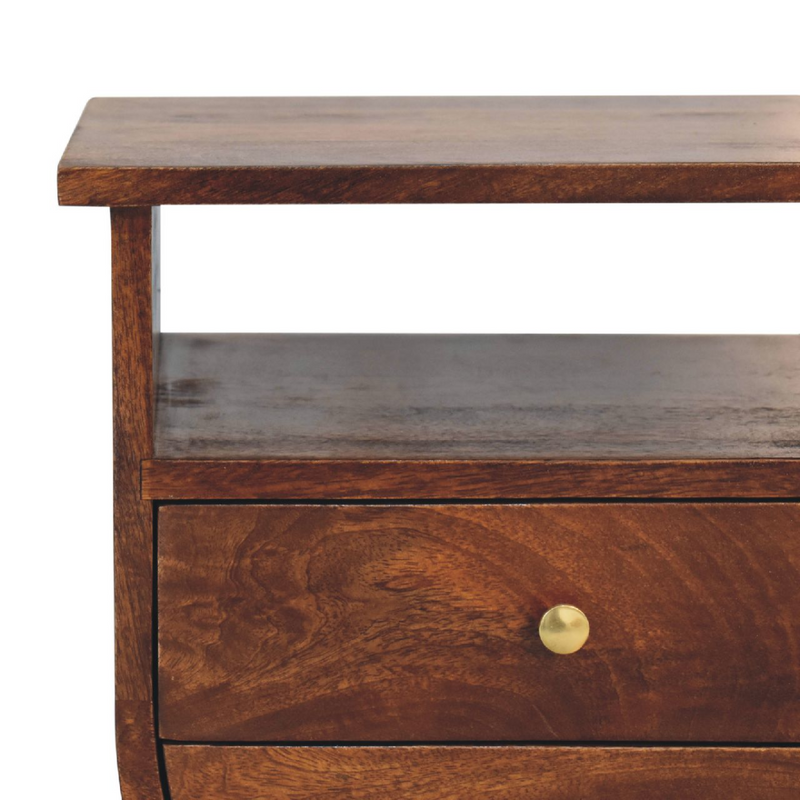 Artisan Furniture Solid Wood Split Chestnut Bedside