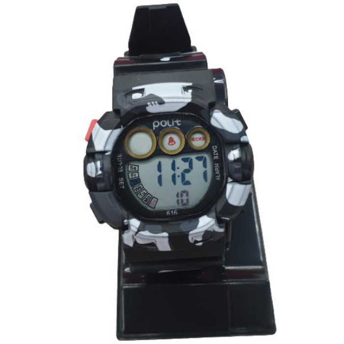 Polit Army Childrens Boys Sports Digital Waterproof Small Face assorted stlyes and colours varied watch