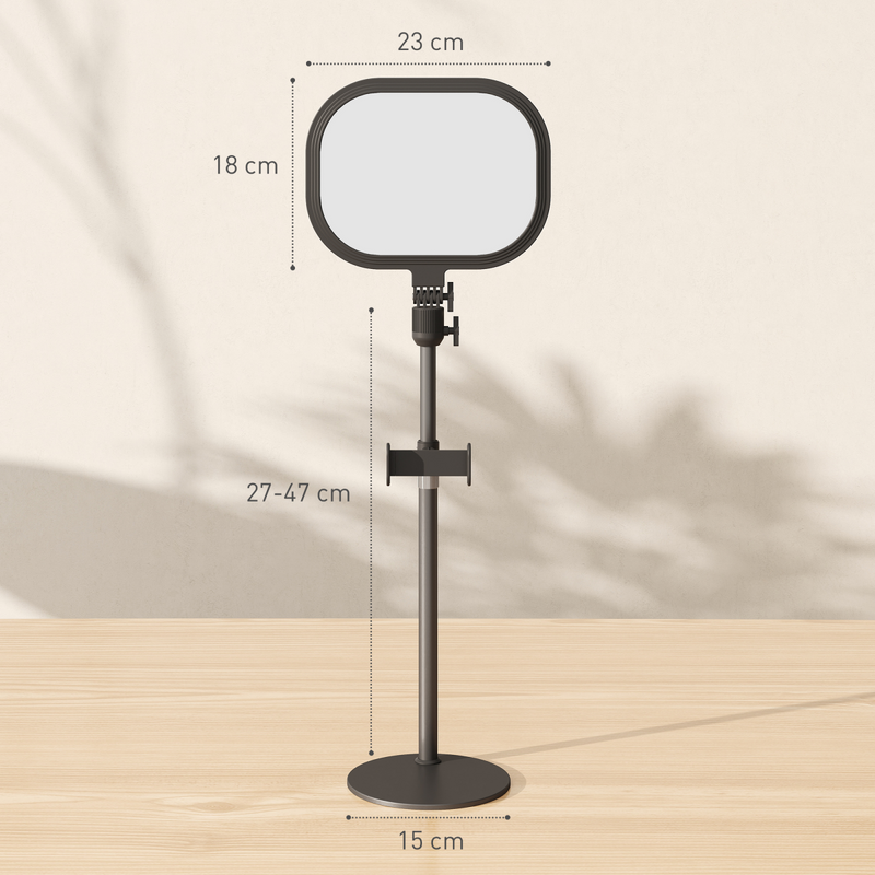 HOMCOM Bedside Table Lamp with 5 Colour Modes & 10 Brightness Levels, Black
