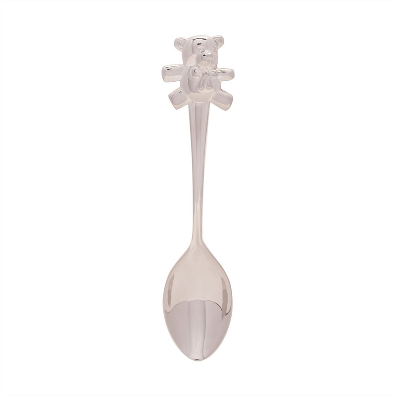 Silverplated Knife, Fork & Spoon Set with Teddy Tops *(96/24)