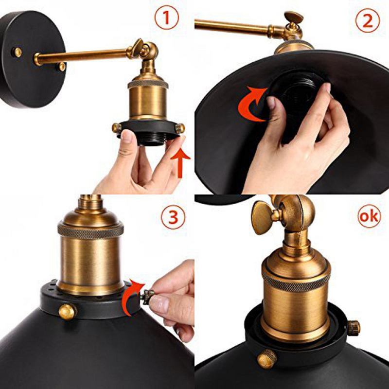 Black Wall Lights Wall Mounted Lamps & Sconces UK ~3150