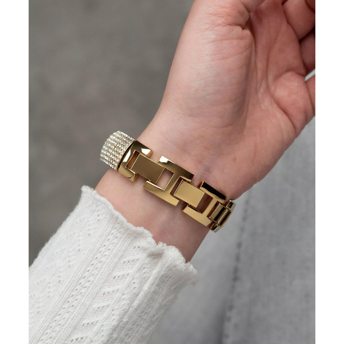 Sekonda Ladies Bling Gold Case & Alloy Bracelet with Champagne Dial Watch 40468