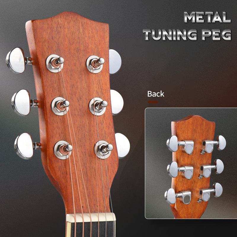 KMA101 41In Basswood Panel Matte Edging Folk Guitar with 10W Amplifier Bag Tuner and other Accessories Sunset
