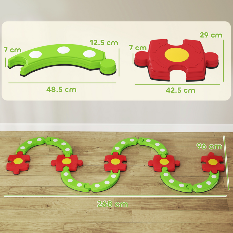 Children's anti-skid balance beam footboard