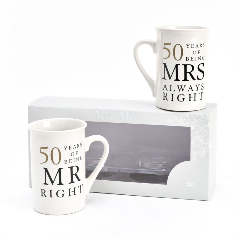 Amore Gift Set - 50 Years Of Mr Right/Mrs Always Right