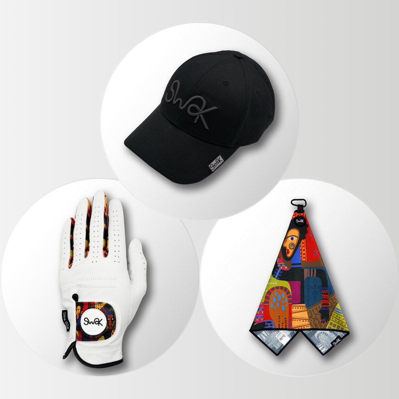 African-Inspired Gift Set: Hat, Glove & Towel Bundle