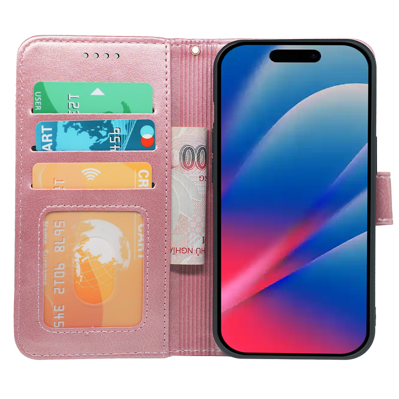 iPhone 18/17 Series Book Flip Case Leather Wallet