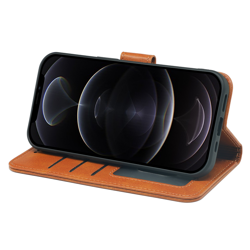 iPhone 14 Series Book Flip Case Leather Wallet