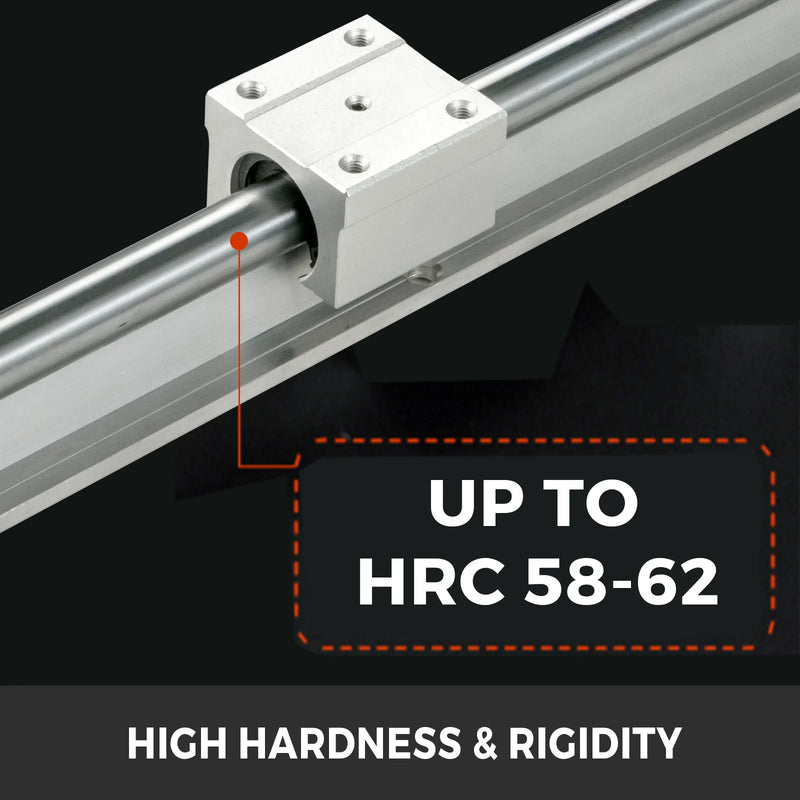 VEVOR Linear Rail 2PCS SBR16-500mm/600mm 4PCS SBR16UU Bearing Block CNC Kit CNC Rails Set for Automated Machines and Equipments