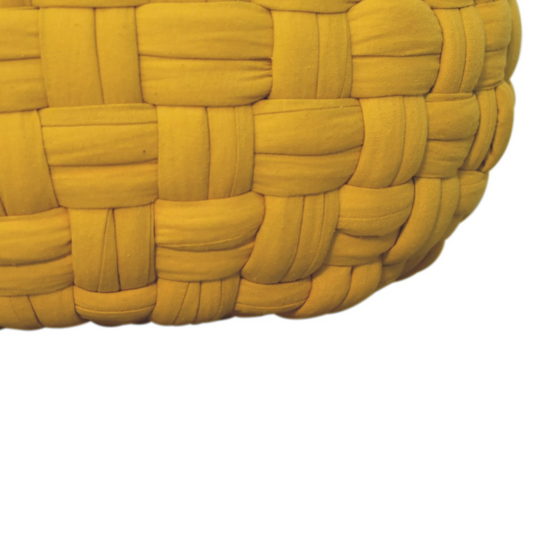 Artisan Furniture Mustard Tube Pouffe
