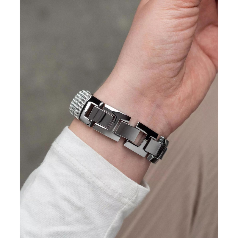 Sekonda Ladies Bling Silver Case & Alloy Bracelet with Silver Dial Watch 40464