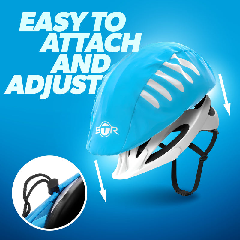 BTR Waterproof Hi Vis Cycling Helmet Cover