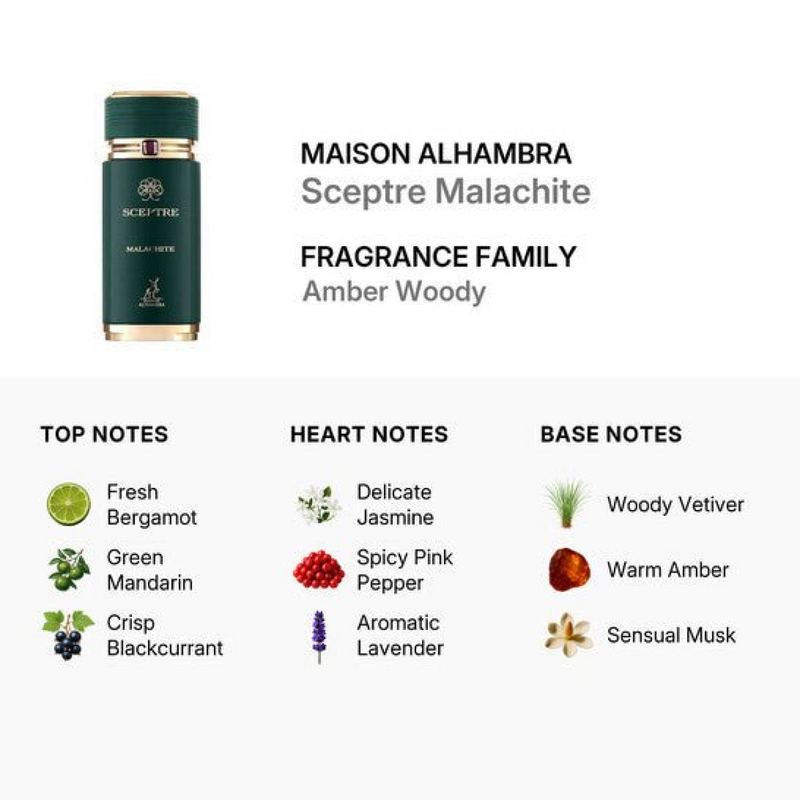 Maison Alhambra Sceptre Malachite Eau De Parfum Spray 100ml