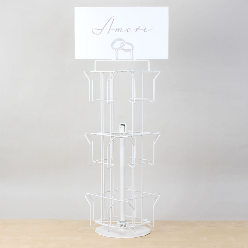 Small Display 4 Sided Card Spinner Holds 12 Greeting Cards