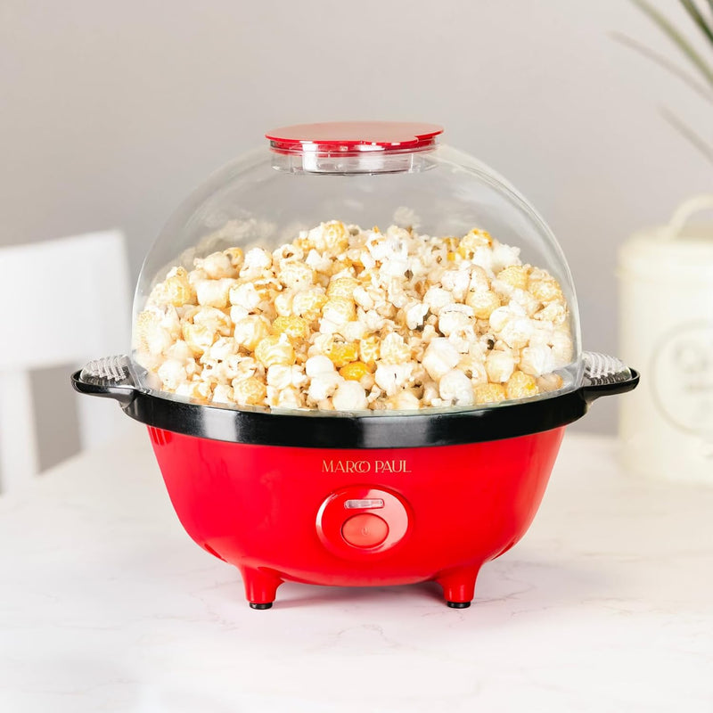5L Non-Stick Popcorn Machine with Integrated Serving Bowl