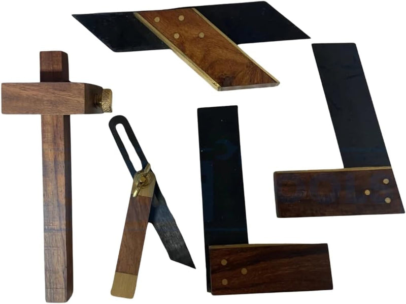 5 Piece Woodworking Kit 75mm Precision Carpentry Tool Set