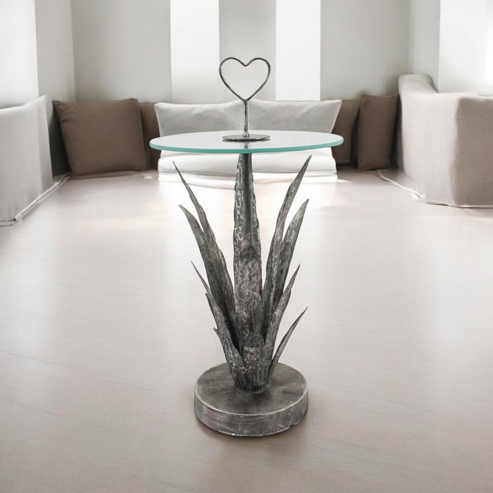 79CM METAL TABLE leaf design