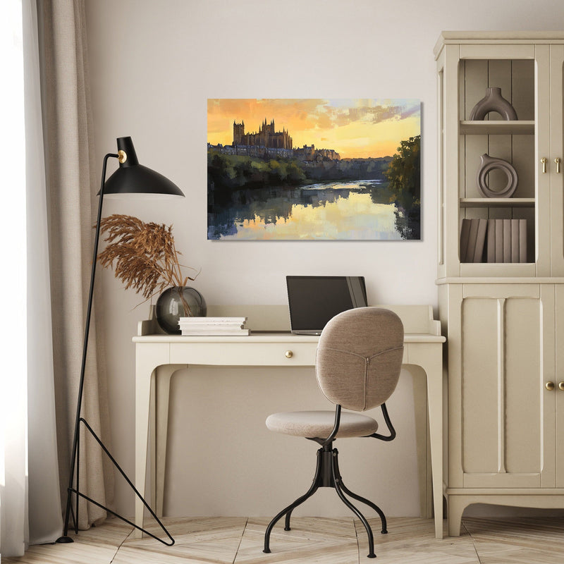Durham Dusk Reflections Canvas