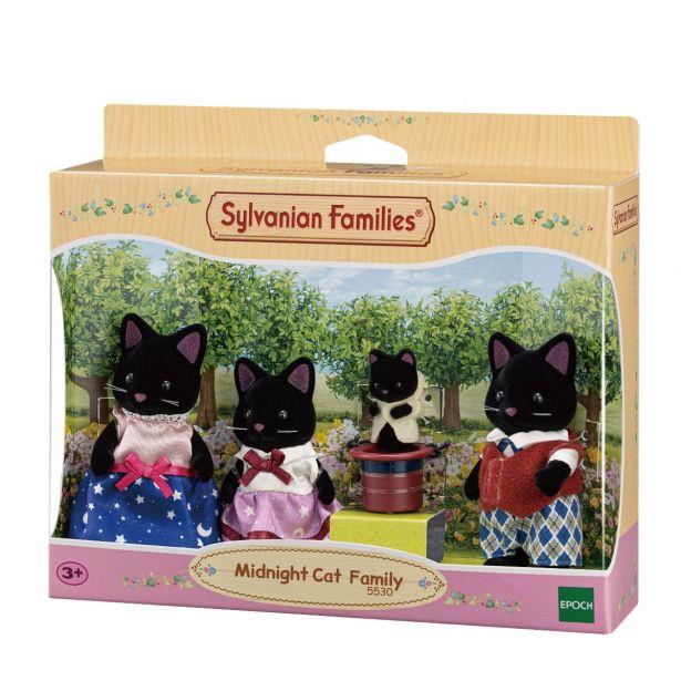 Sylvanian Families Midnight Cat Family Toy Playset for Ages 3 and Up