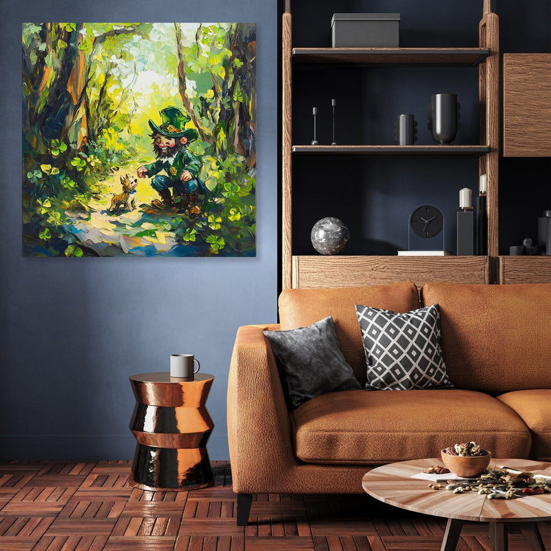 Leprechaun's Woodland Canvas
