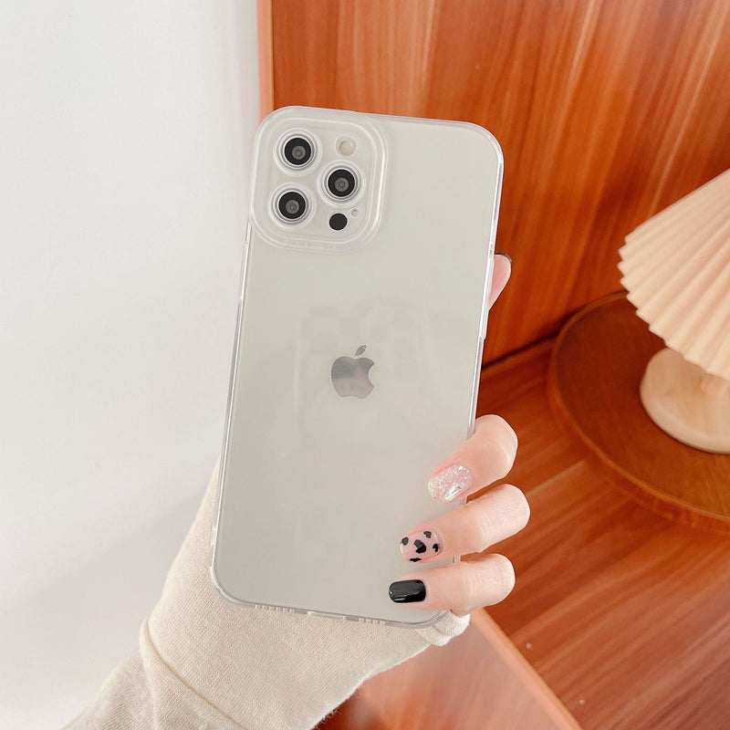 Simple Transparent Solid Color All-inclusive Mobile Phone Case