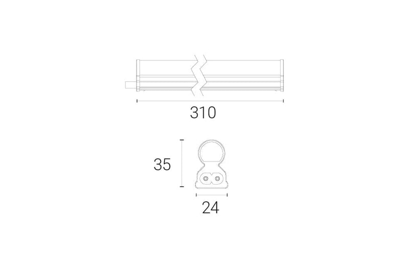 4lite High Performance 310mm 4K LED Undercabinet Linklight