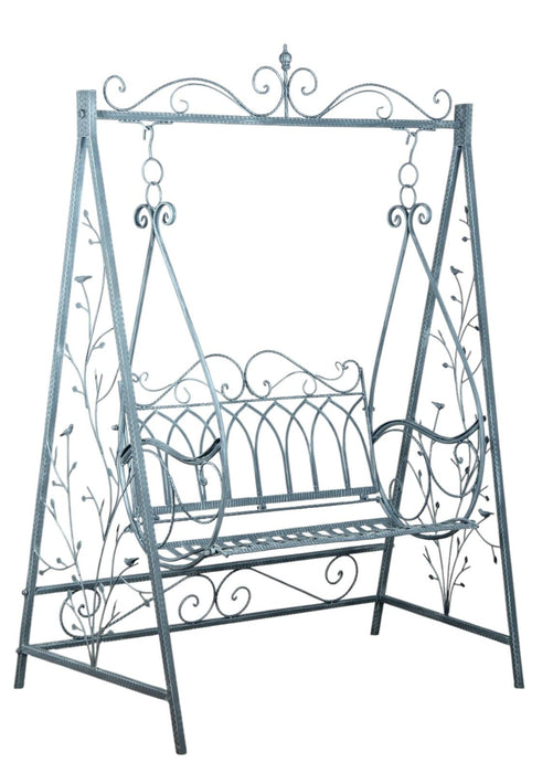 GREY METAL SWING BENCH