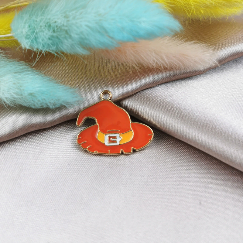 Pumpkin Head Skull Haunted House Pendant Material