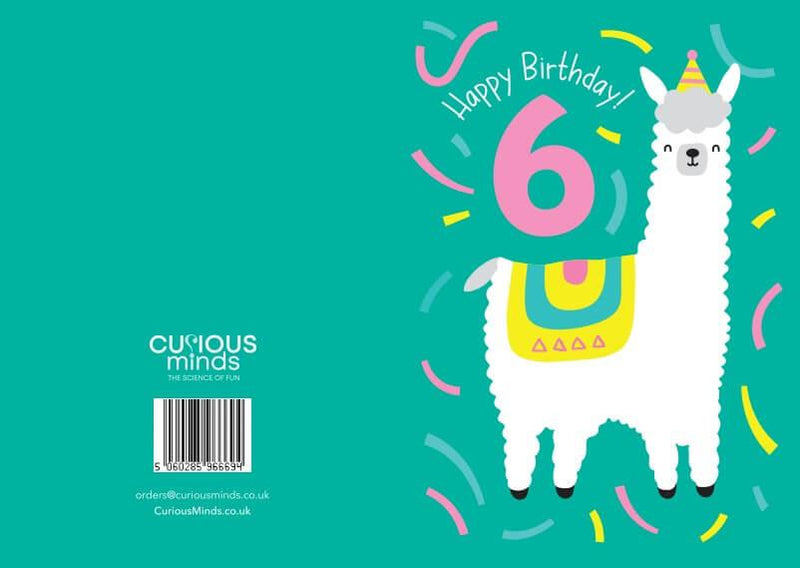 Happy Birthday Card - Age 6 (105 x 148 mm)