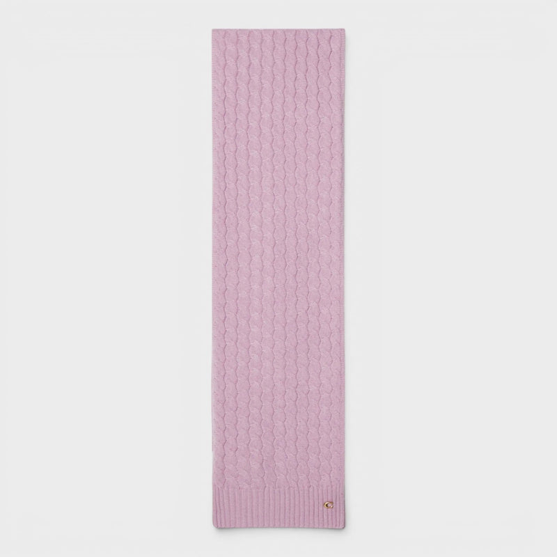 Cable Scarf Faded Pink