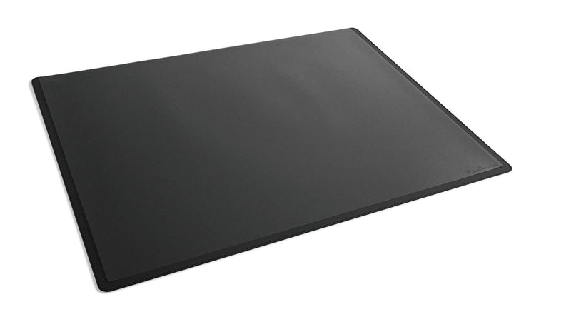 Durable Clear Overlay Desk Mat Notes Protector Pad | 65x50 cm | Black