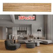 5m² Floor Planks Tiles Self Adhesive Wood Effect Vinyl Flooring Kitchen Bathroom UK - InStock